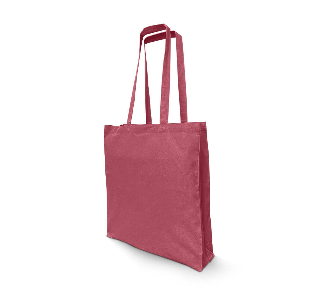 Sac shopping en coton recyclé avec soufflet