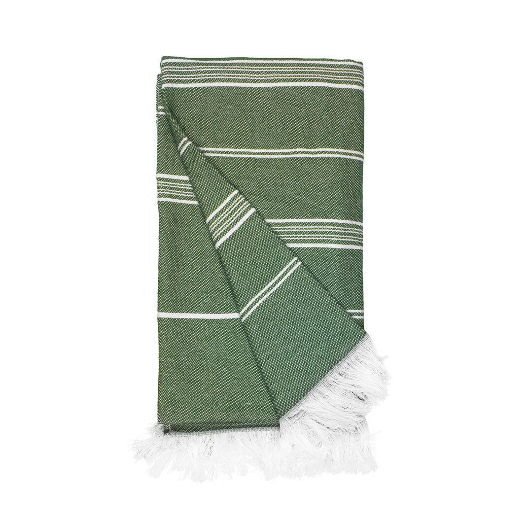Fouta en coton et polyester recyclé
