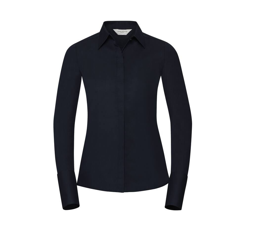 Ladies' long sleeve fitted ultimate stretch shirt