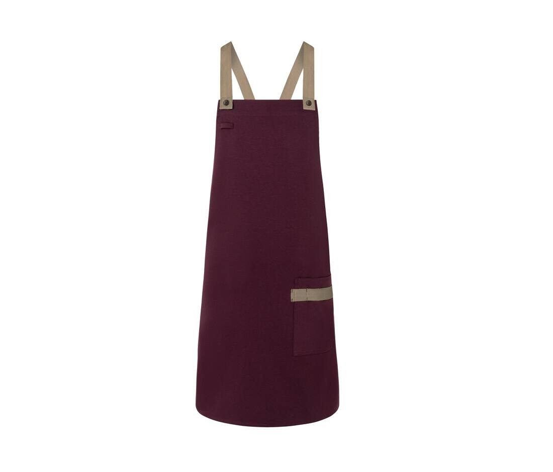 Tablier à bavette urban-look avec bretelles croisées et poche