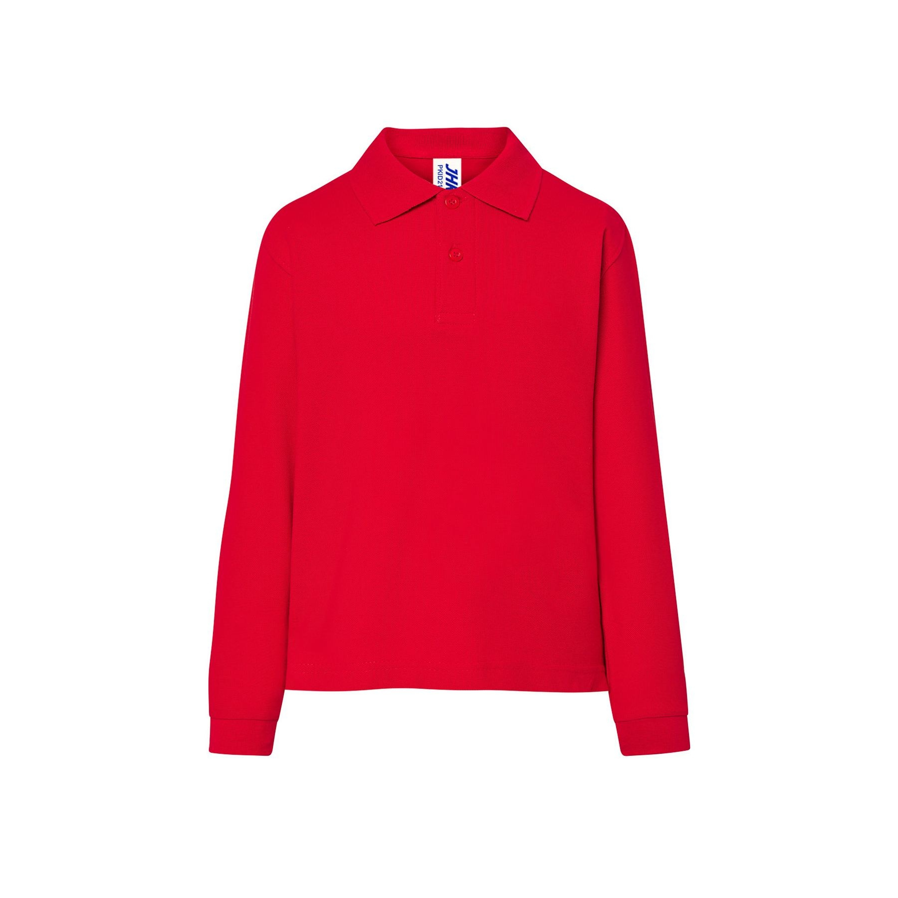 Polo piqué enfant manches longues