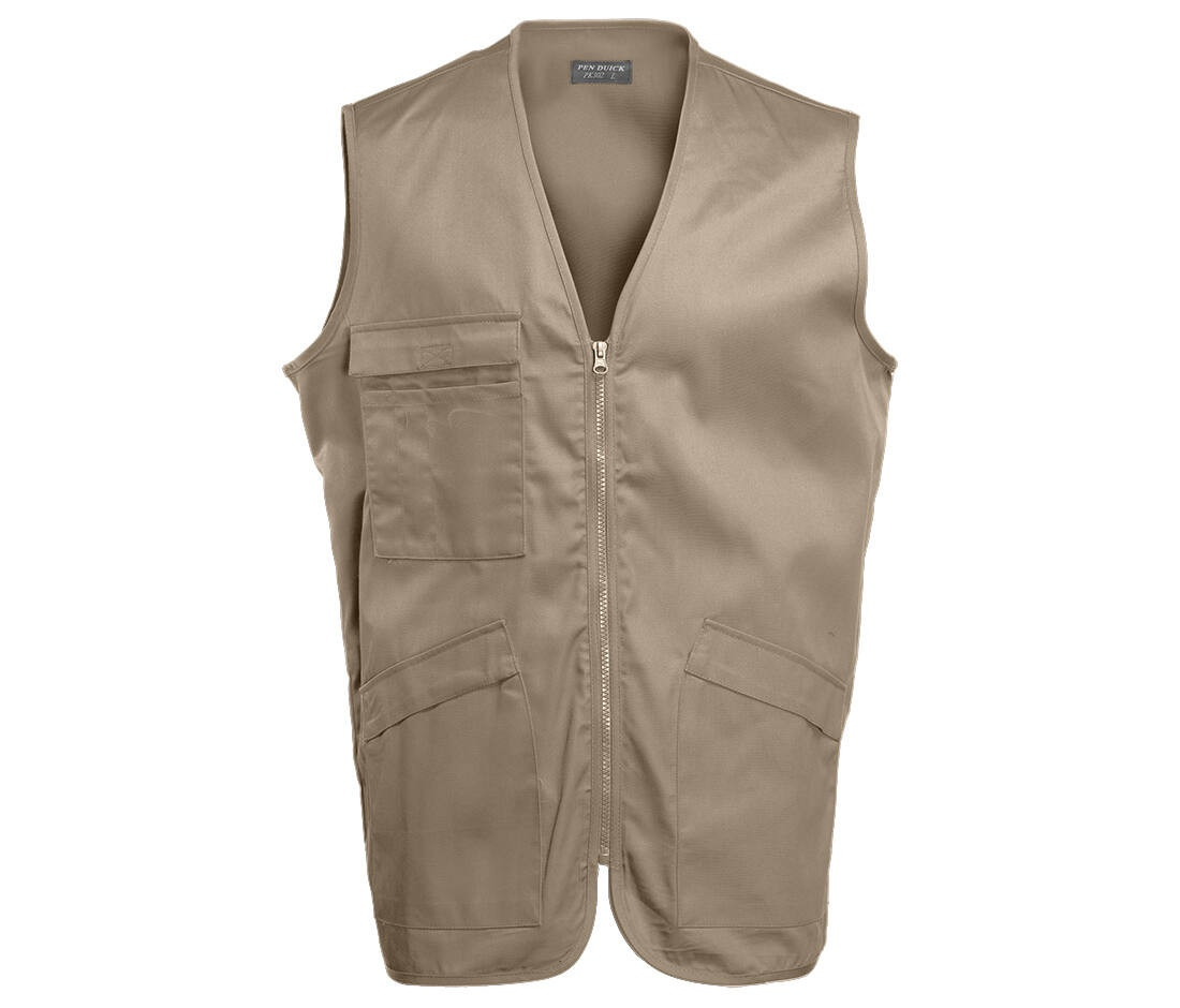 Gilet multi-poches polycoton