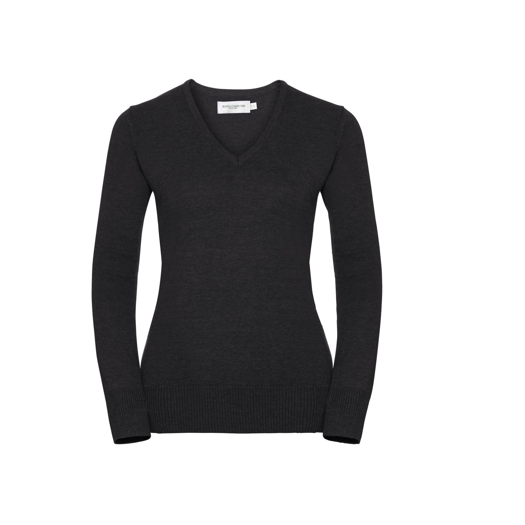 Pull col v femme