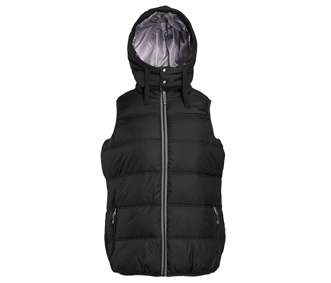 Bodywarmer doudoune femme avec capuche