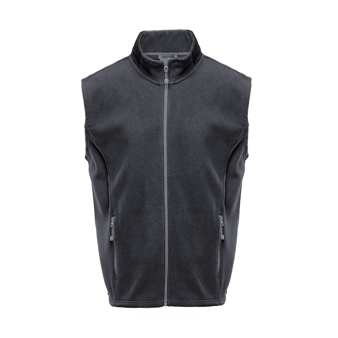 Bodywarmer polaire contrasté