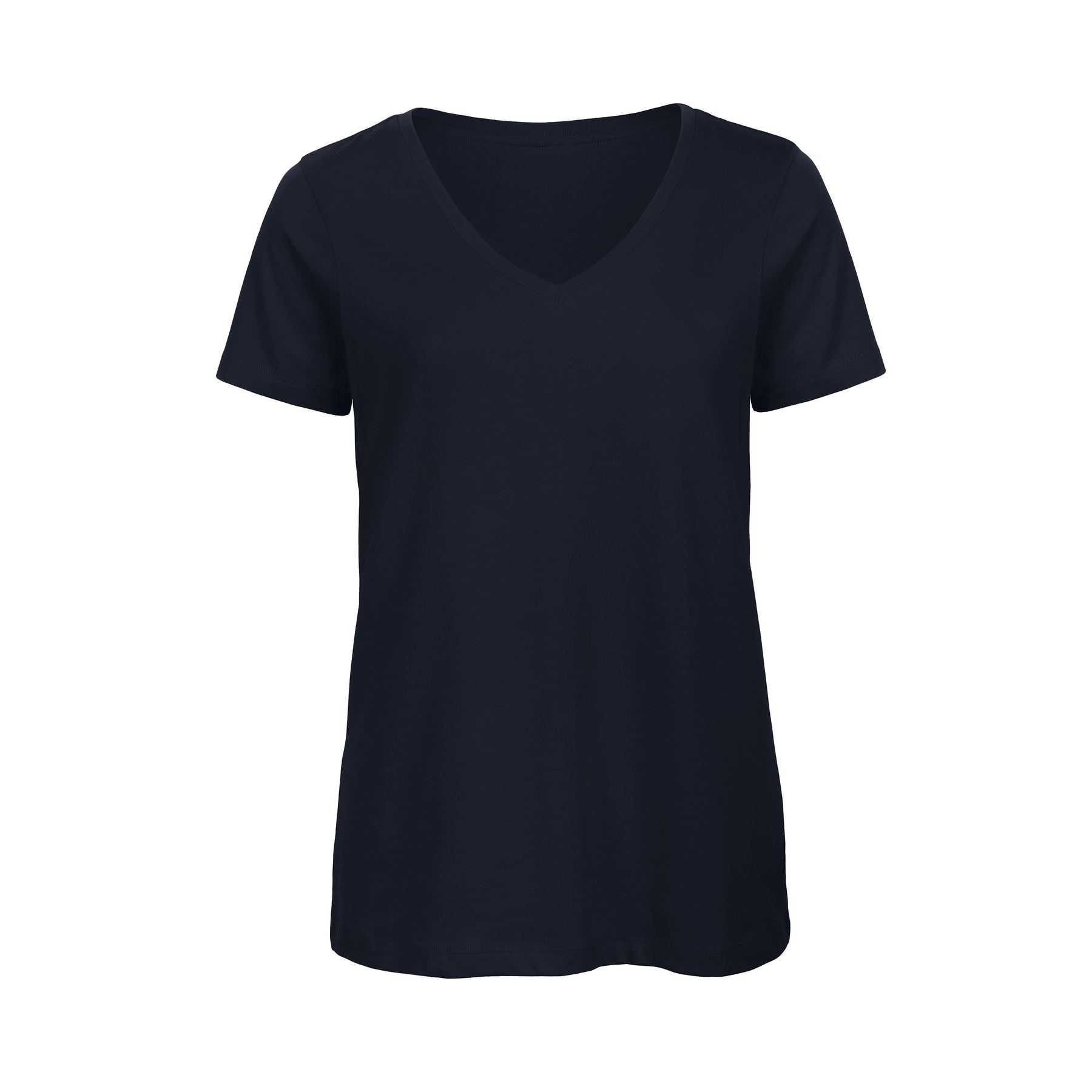 Tee-shirt femme col v en coton bio