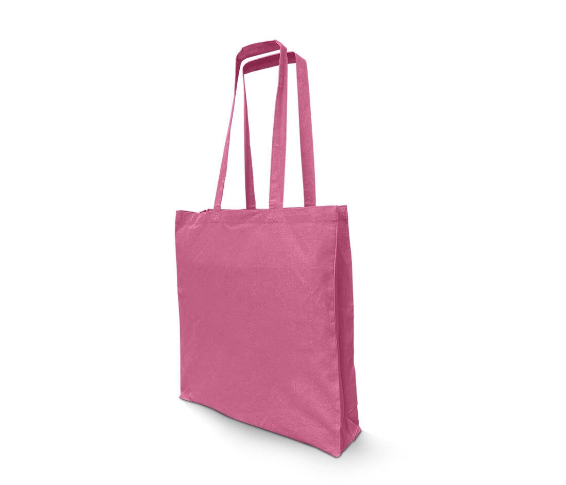 Sac shopping en coton recyclé avec soufflet