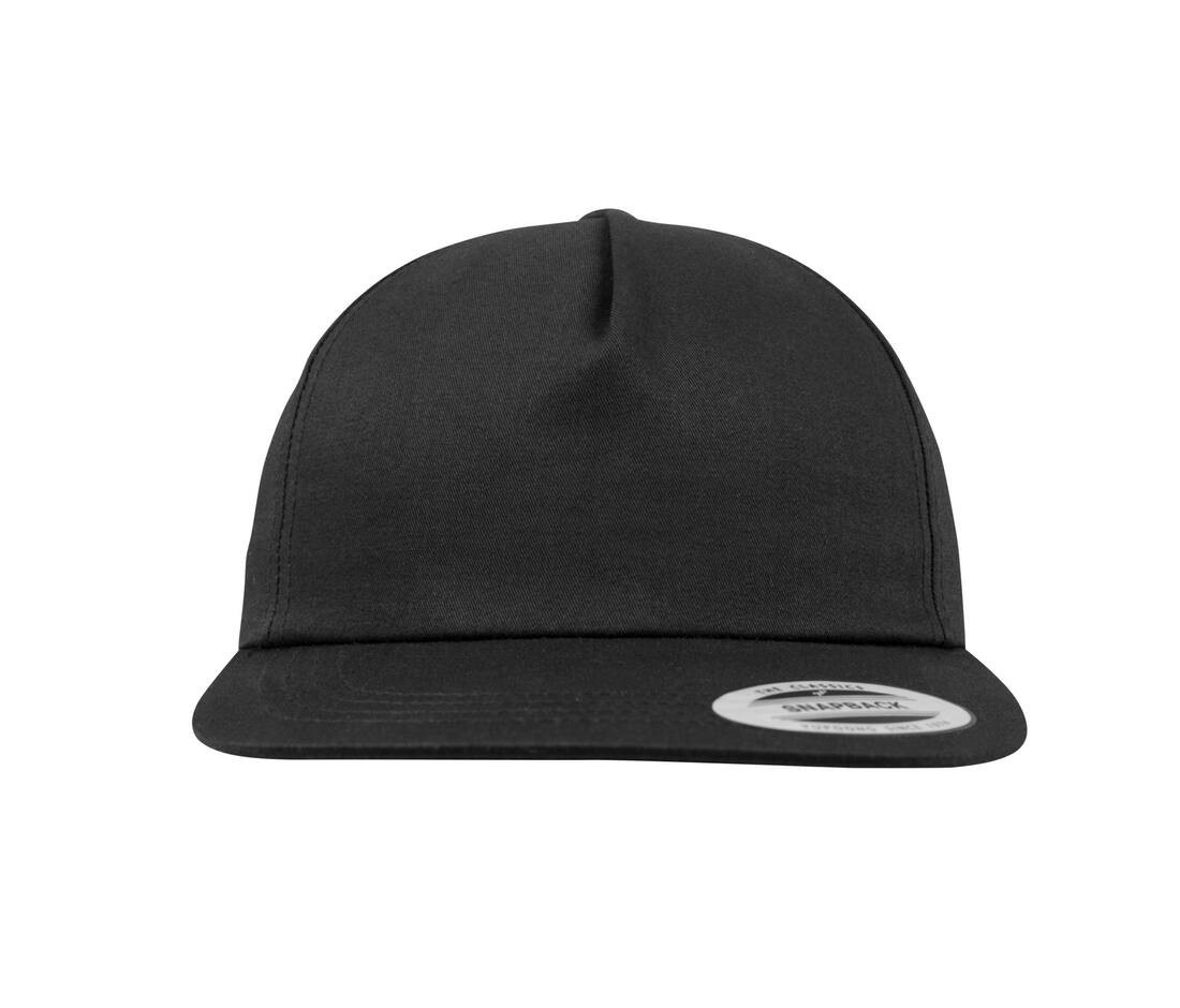 Unstructured 5-panel snapback thumb