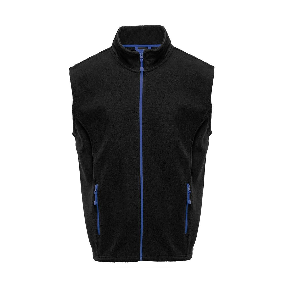 Bodywarmer polaire contrasté