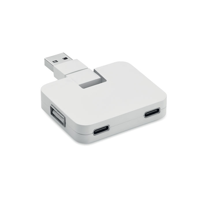 SQUARE-C - Hub USB 4 ports et câble 20cm
