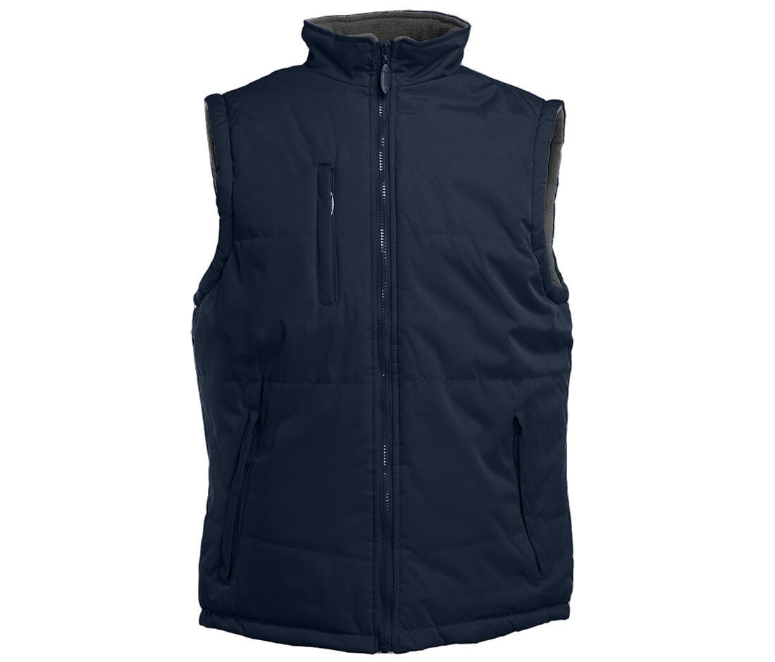 Bodywarmer matelassé et polaire