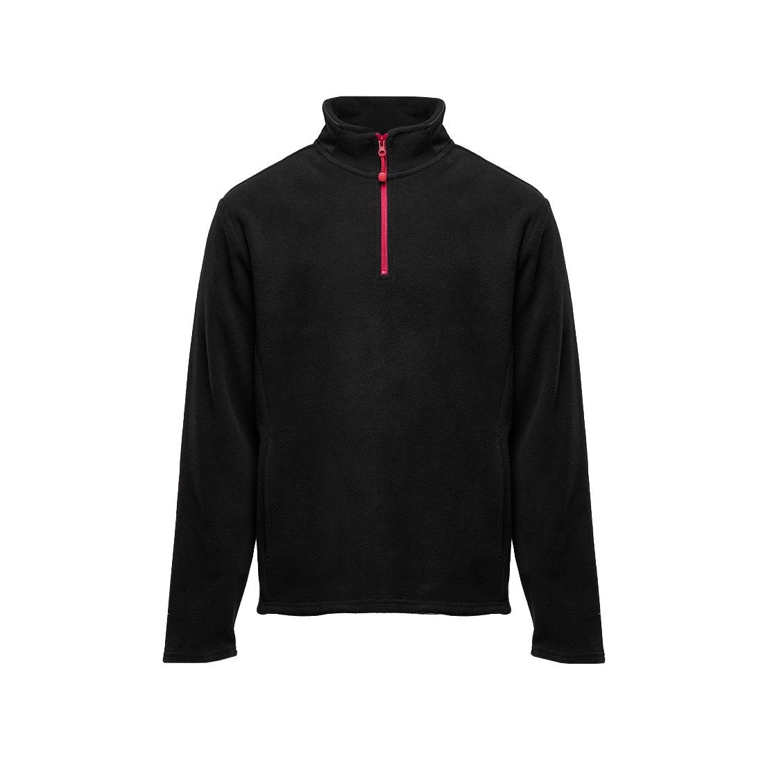 Polaire col zippé contrasté