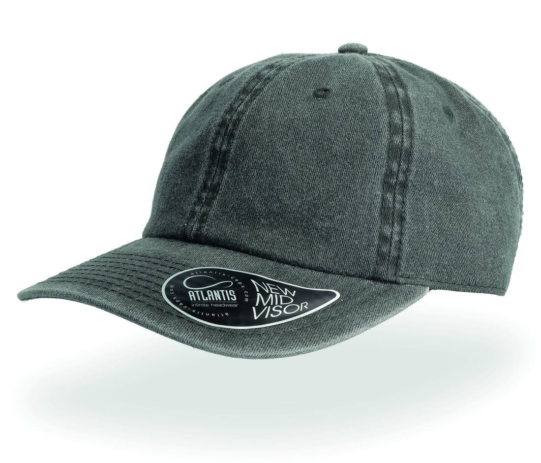 Casquette 6 pans mid visor délavée