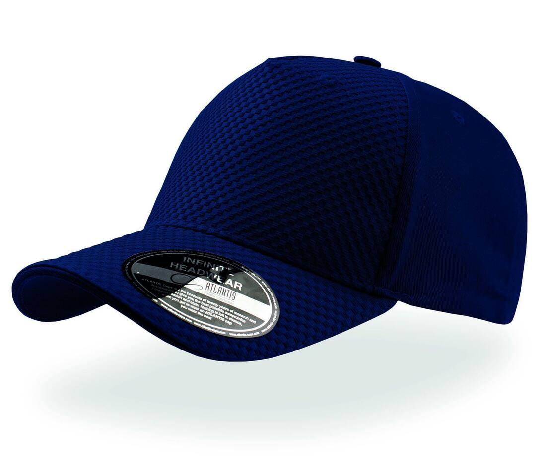 Casquette 5 pans effet nid d'abeille