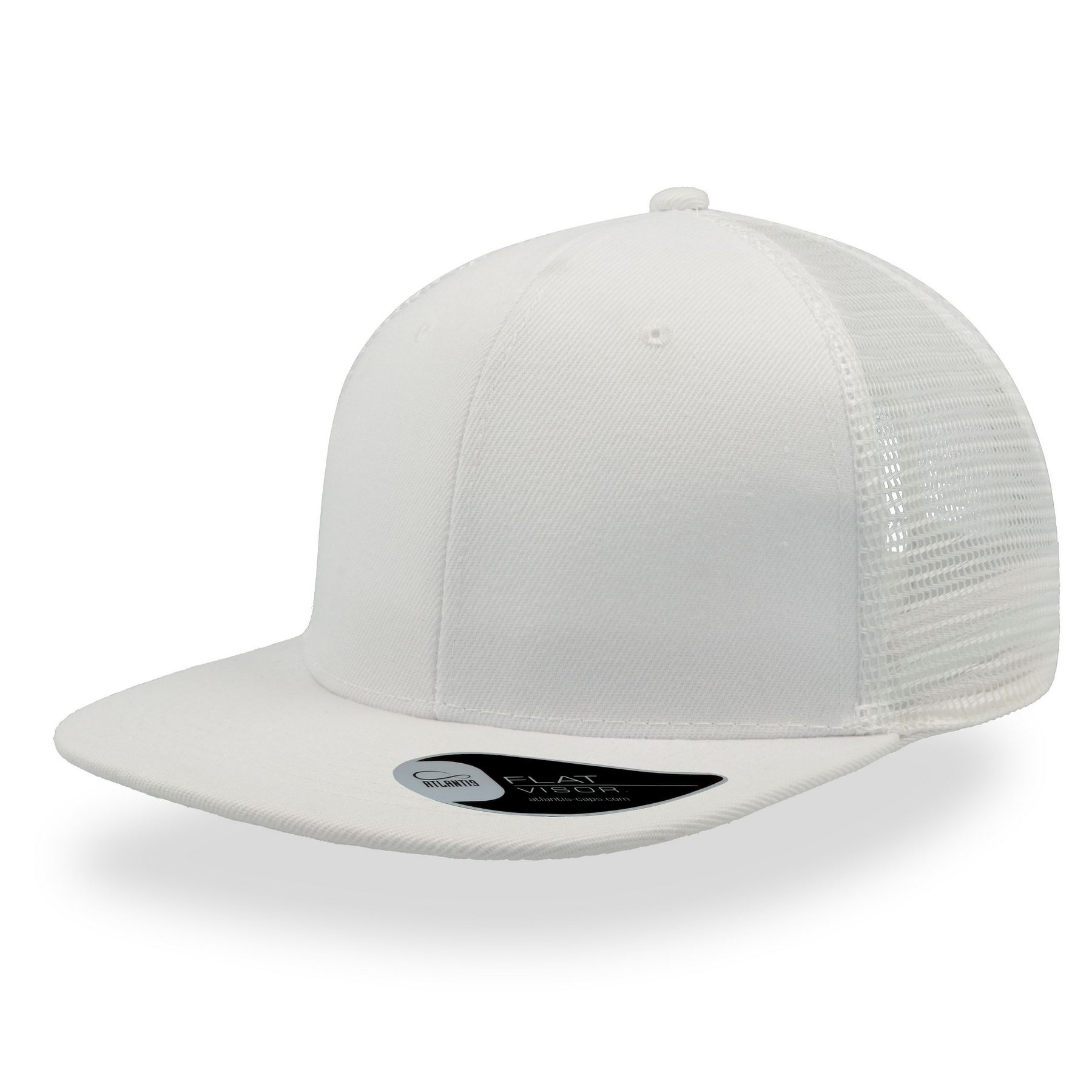 Casquette visière plate style trucker