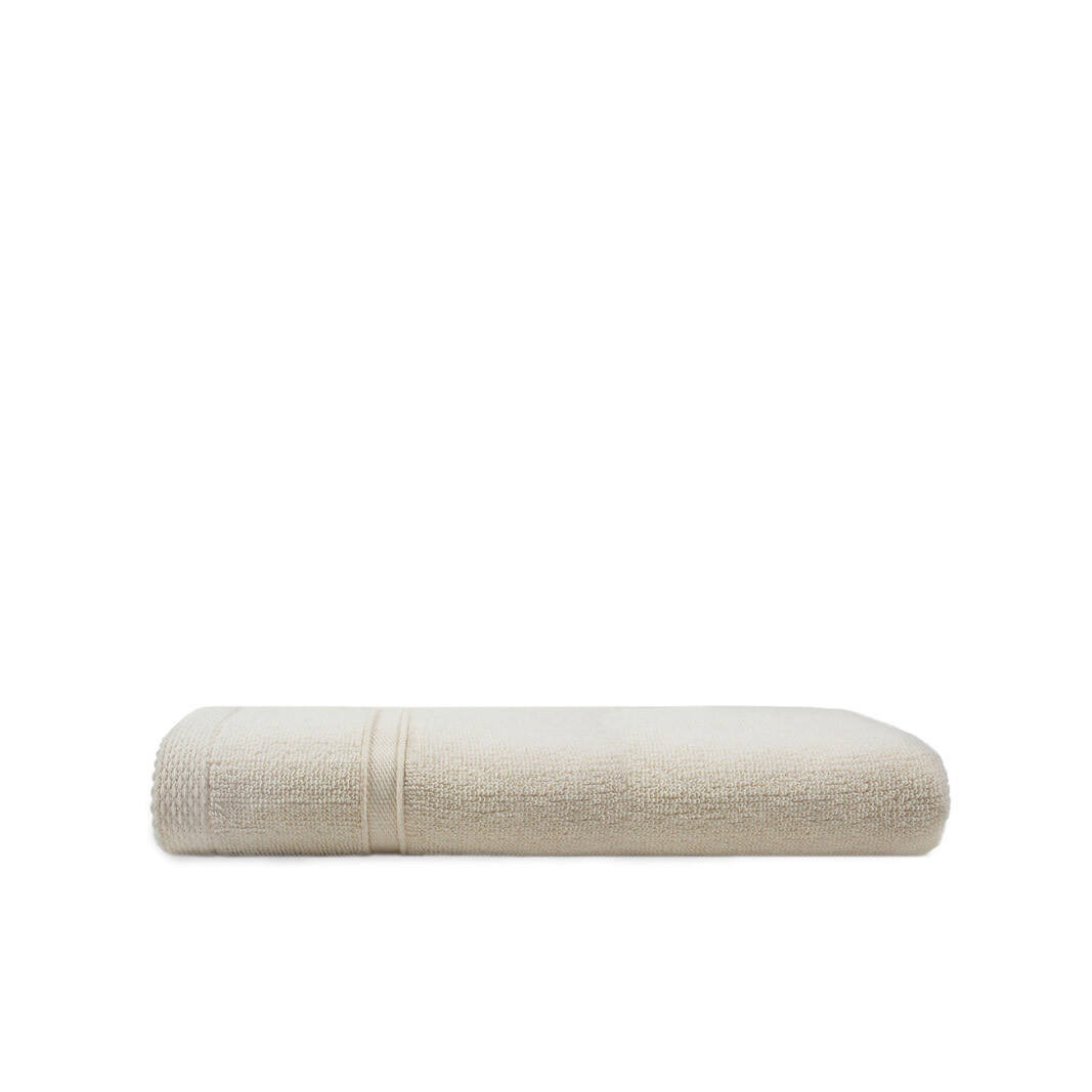 Serviette de bain en coton et polyester recyclé