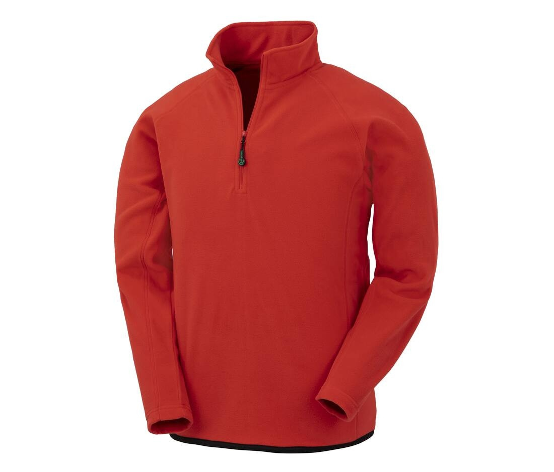 Polaire col zippé en polyester recyclé