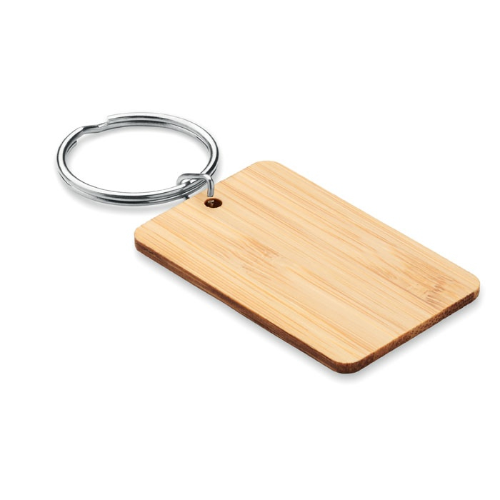 ANGLEBOO - Porte-clés rectangulaire bambou thumb