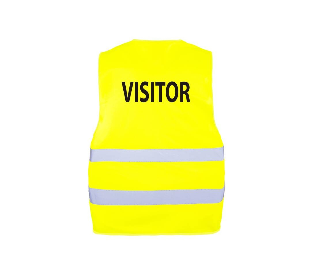 Gilet de sécurité imprimé visitor ou security thumb
