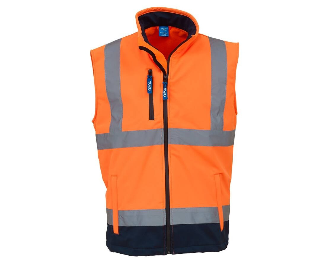 Bodywarmer softshell haute visibilité