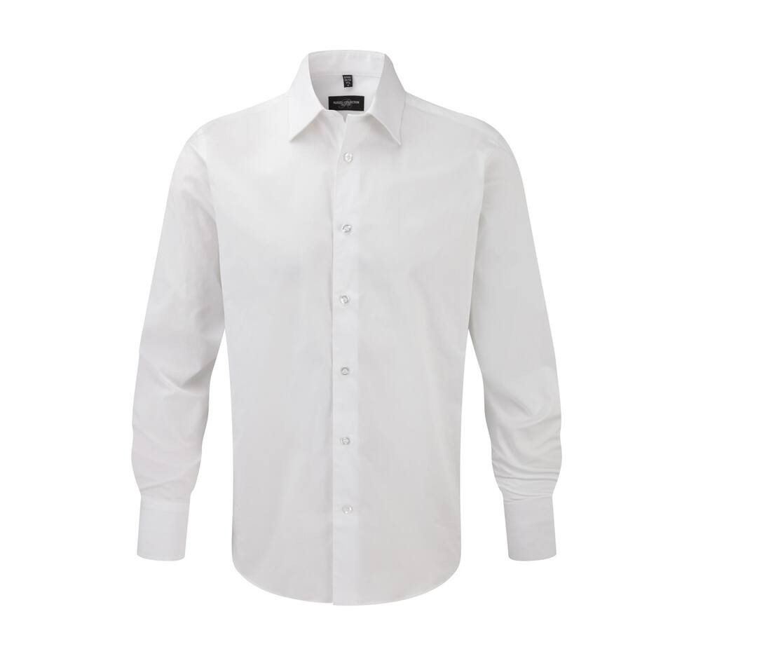 Men's long sleeve fitted stretch shirt