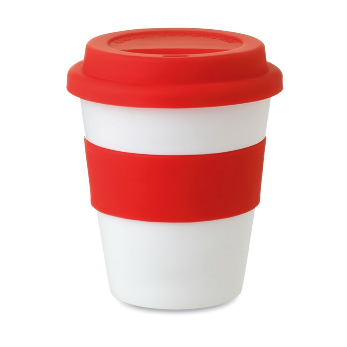 ASTORIA - Gobelet PP, couvercle silicone