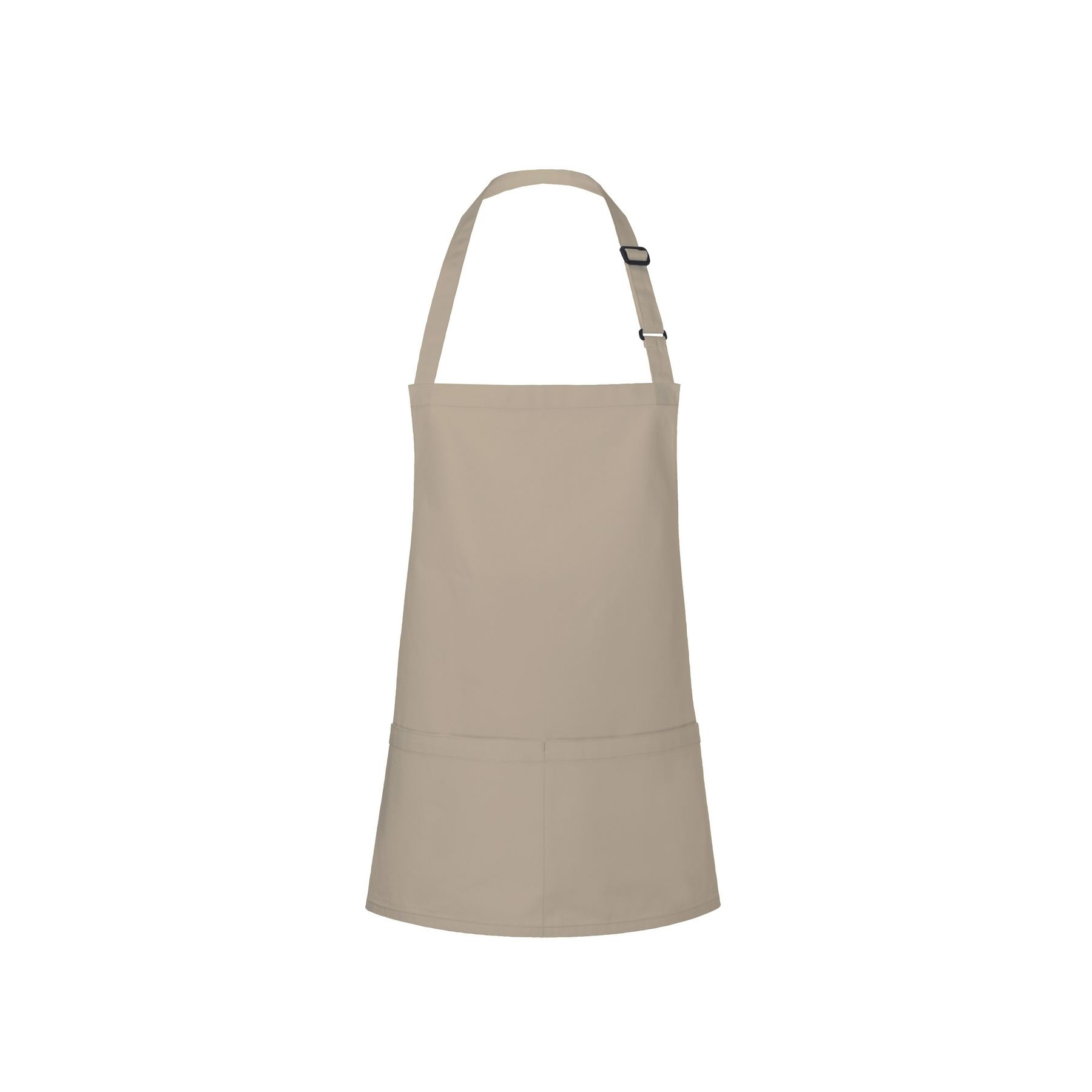 Tablier à bavette court avec boucle et poche