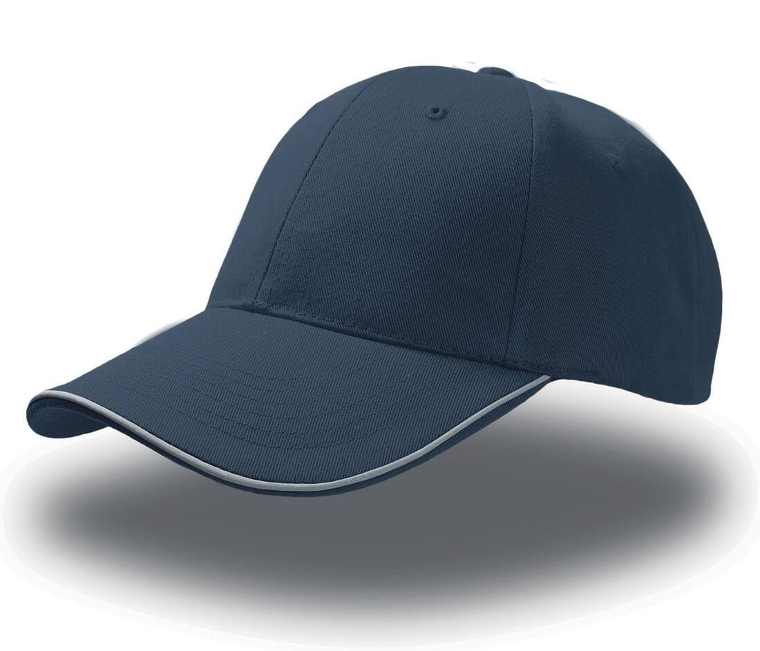 Casquette 6 pans piping réfléchissant