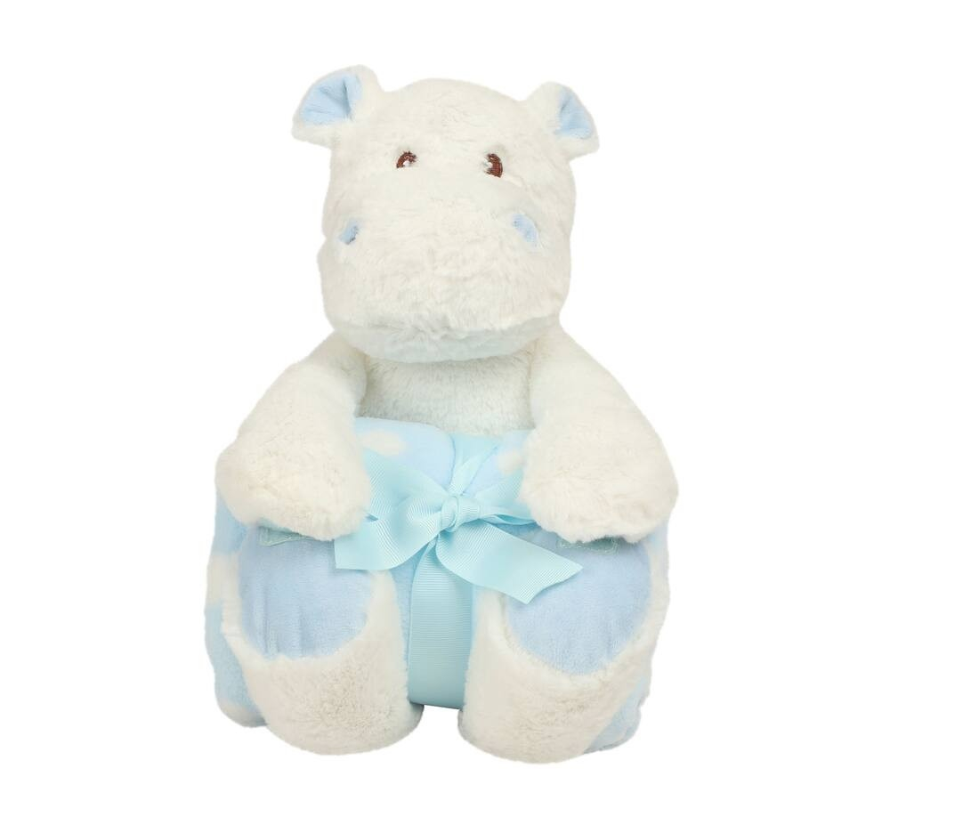 Peluche hippopotame et couverture
