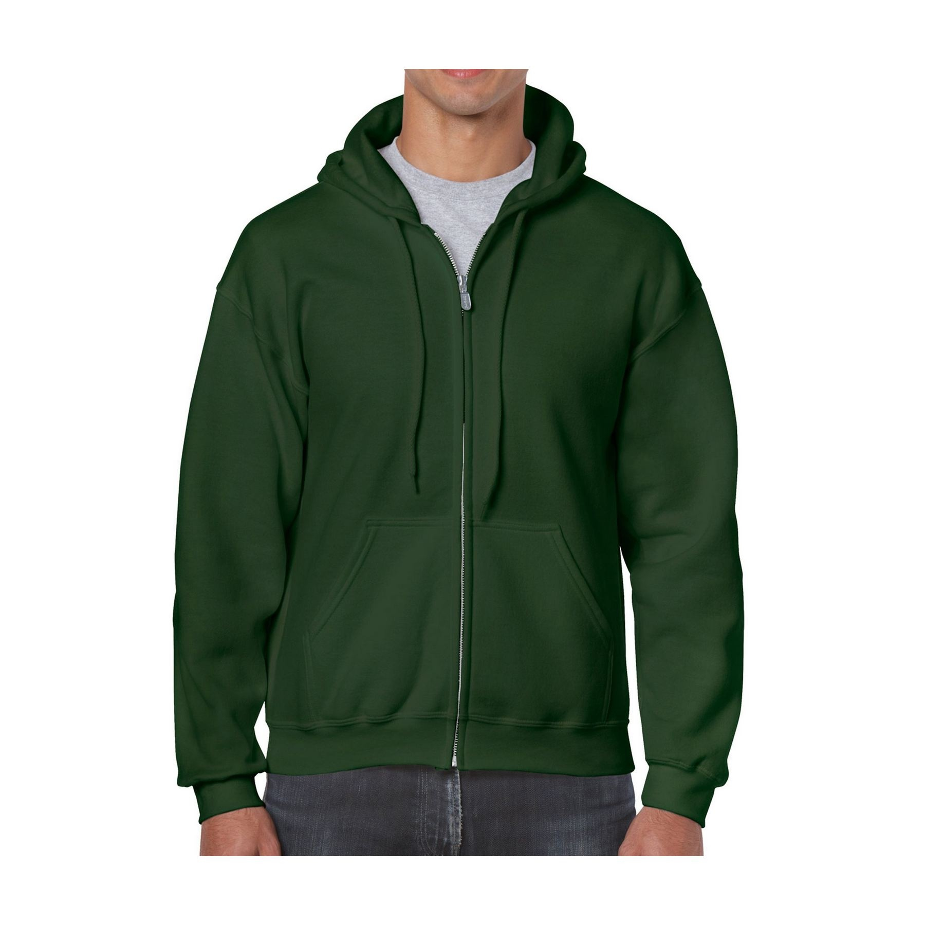 Sweat capuche grand zip