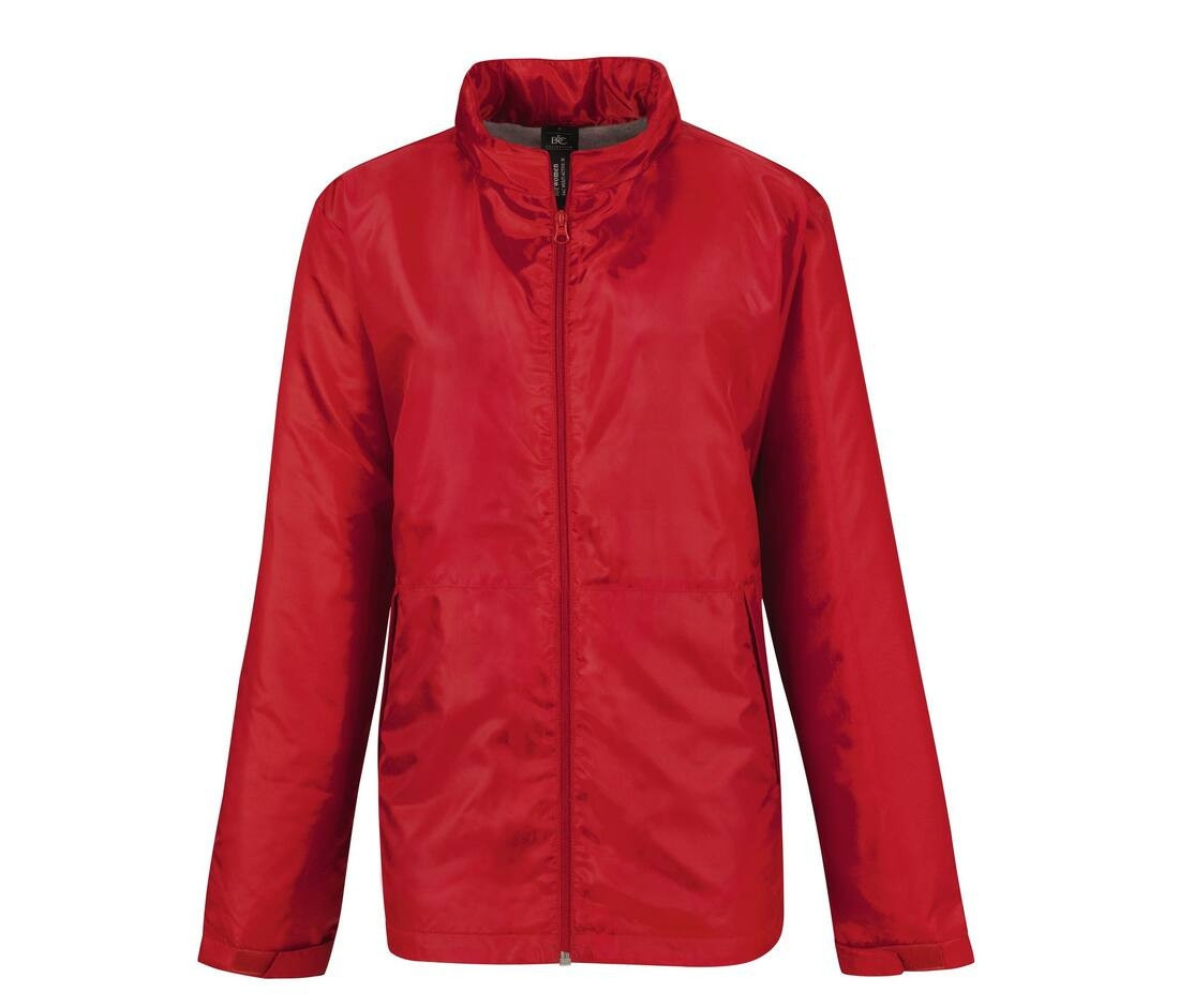 Veste coupe-vent doublée micropolaire femme