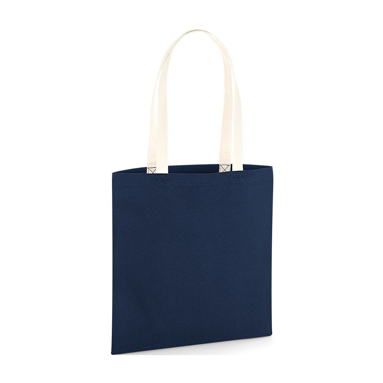 Sac organique en coton canvas avec anses contrastées
