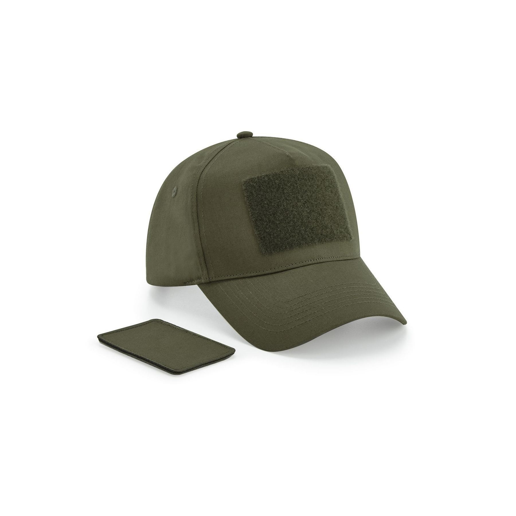 Casquette 5 pans avec patch amovible
