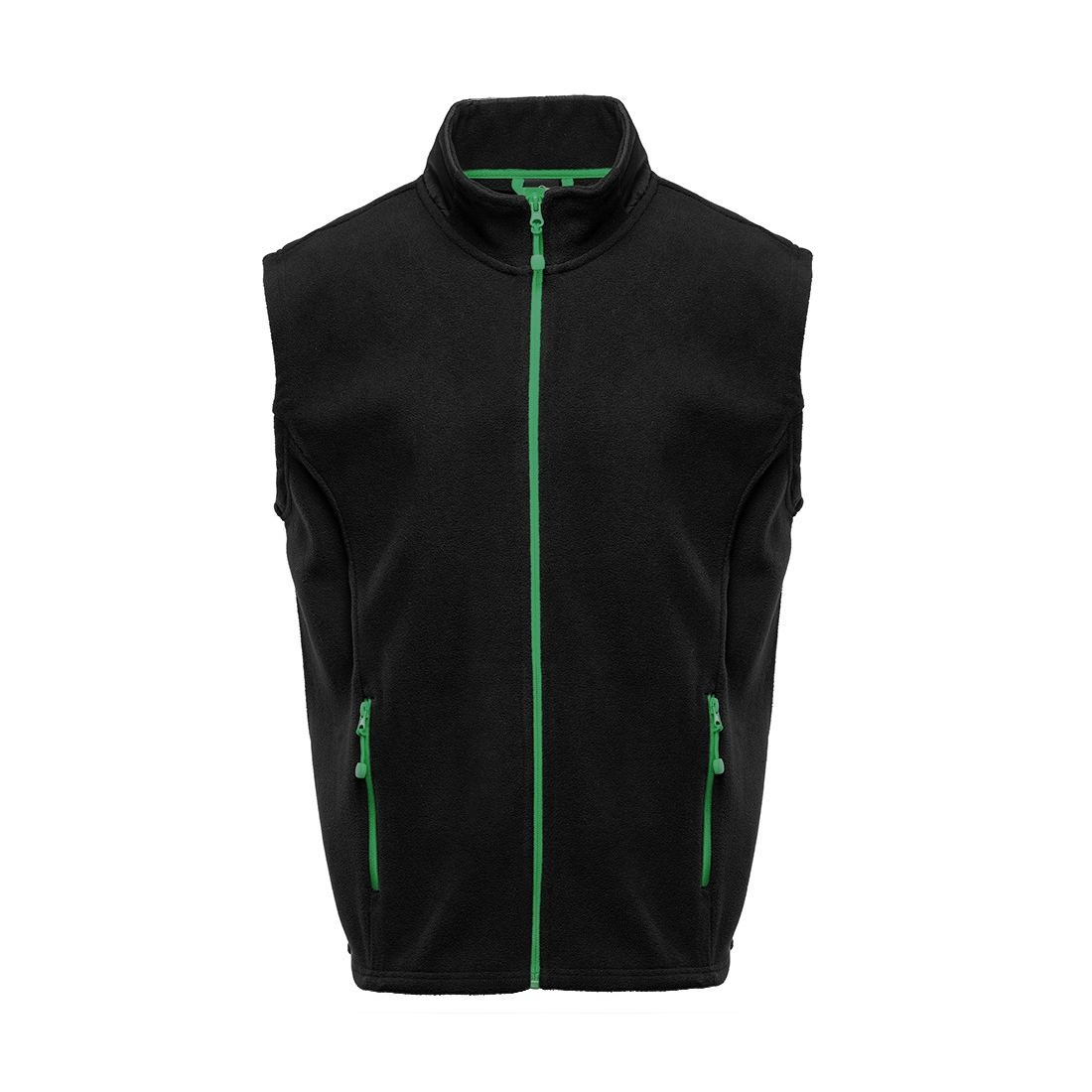 Bodywarmer polaire contrasté