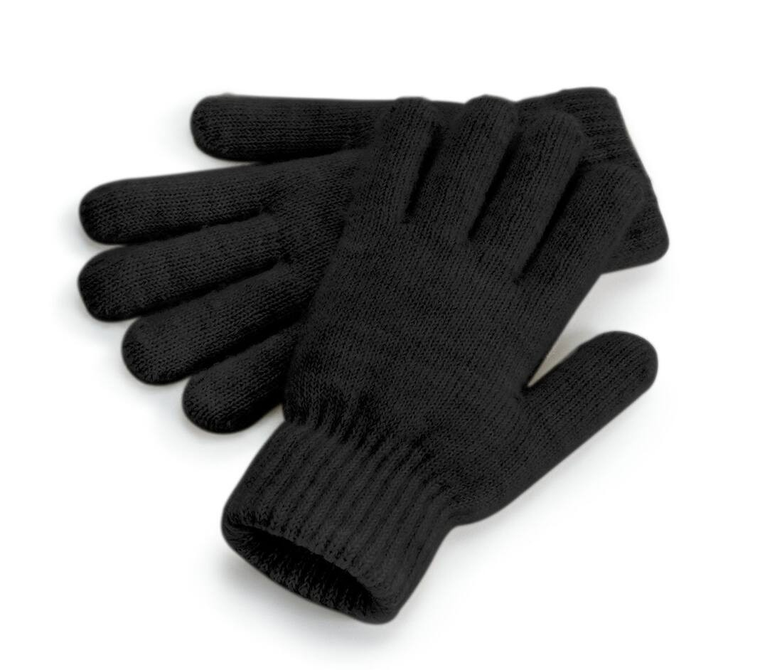 Gants en maille côtelée