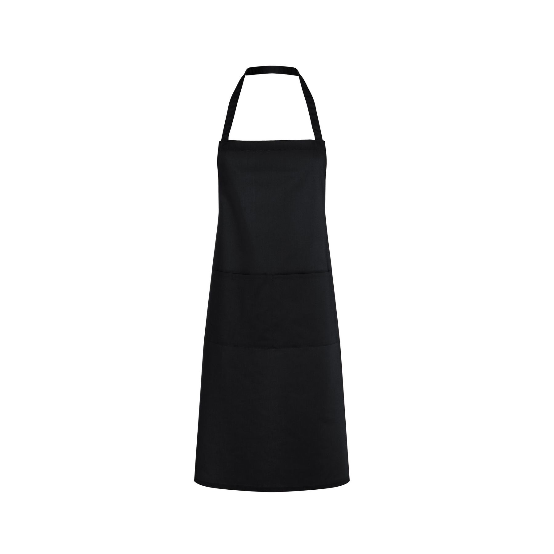 Tablier à bavette en polycoton avec poche