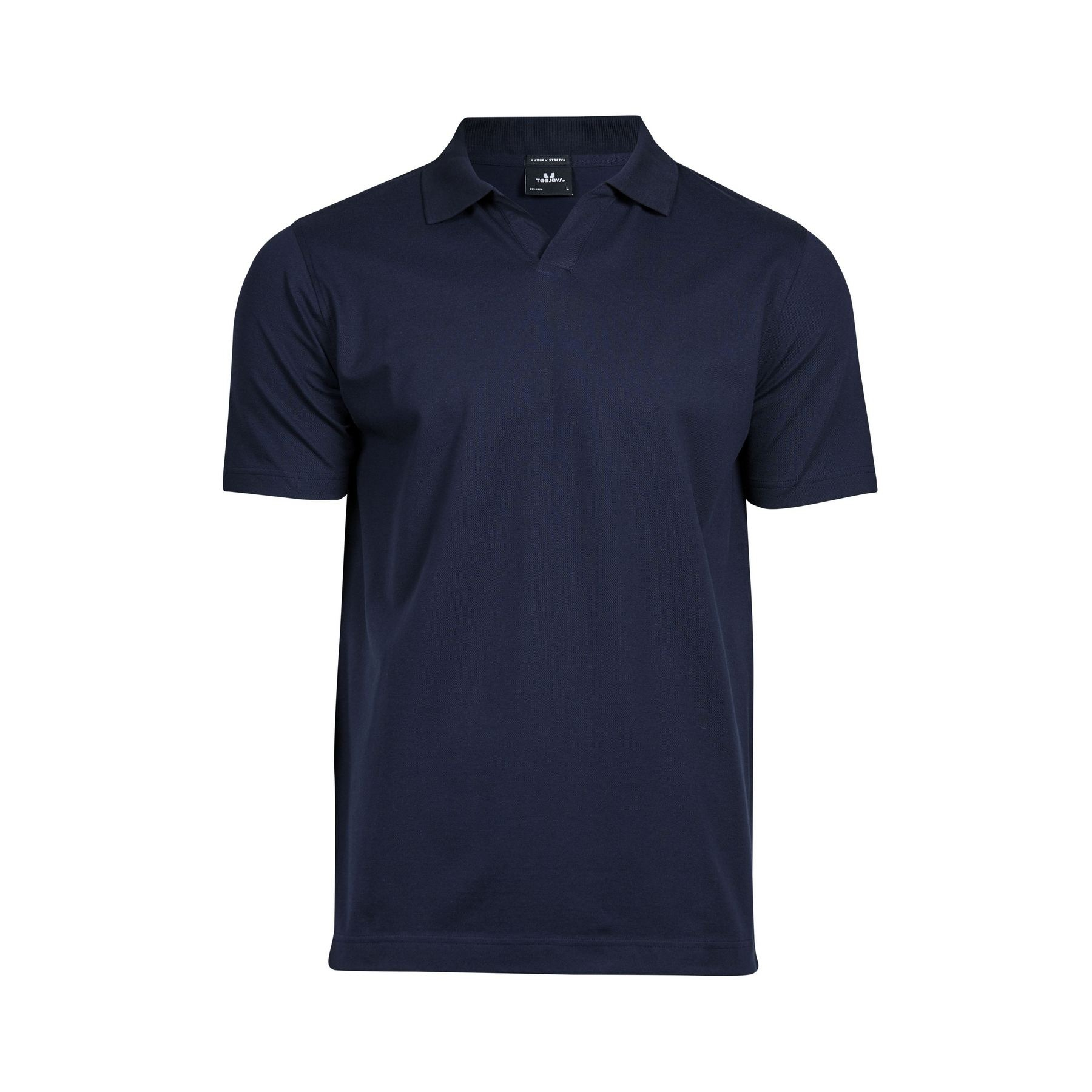 Polo stretch col v homme bio