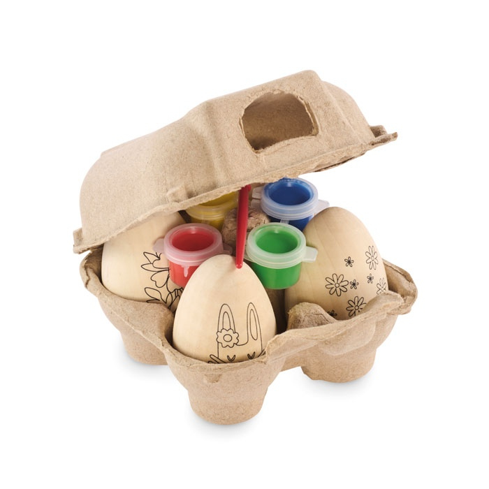 EISET - Set de peinture d'oeufs en bois thumb
