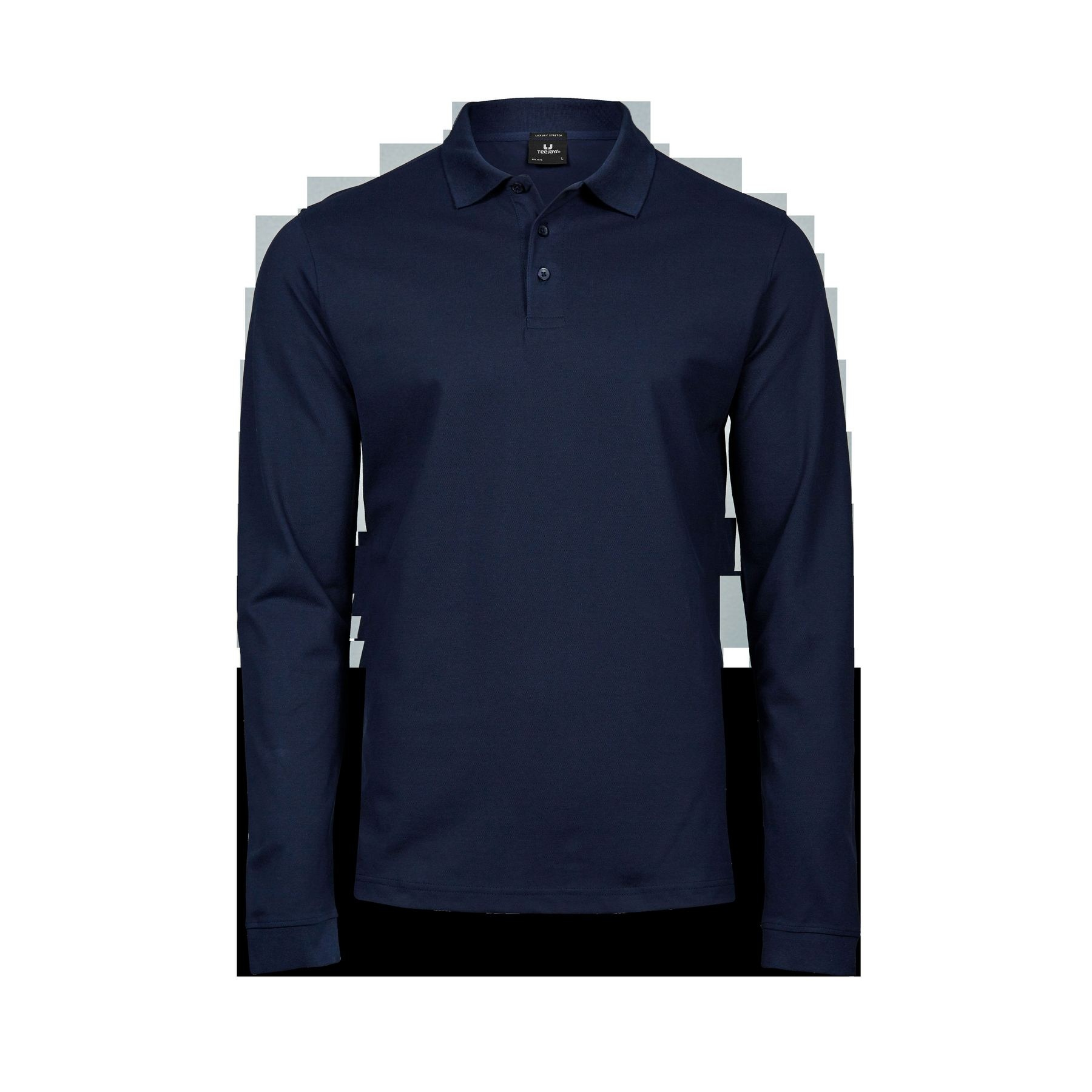Polo stretch manches longues homme