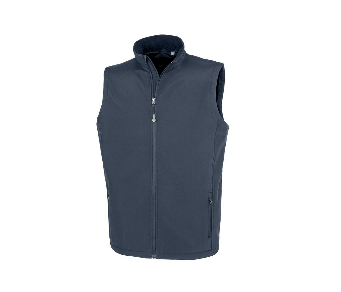 Bodywarmer softshell homme en polyester recyclé