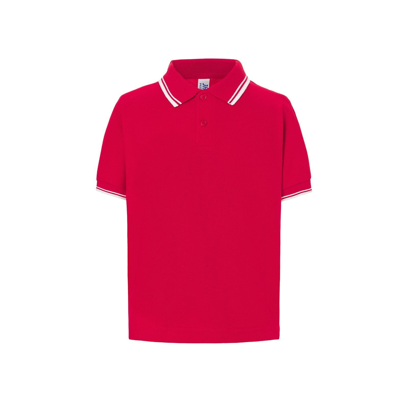 Polo enfant contrasté