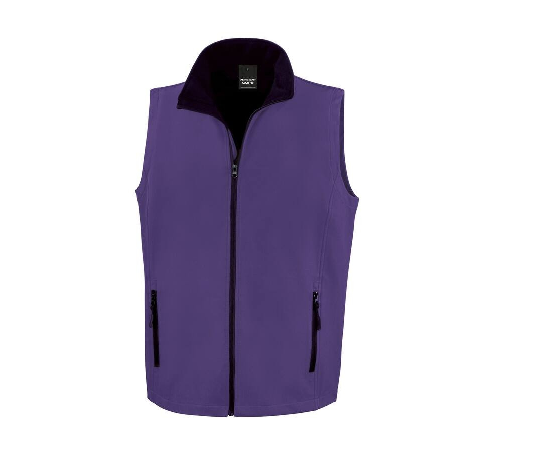Bodywarmer softshell imprimable homme