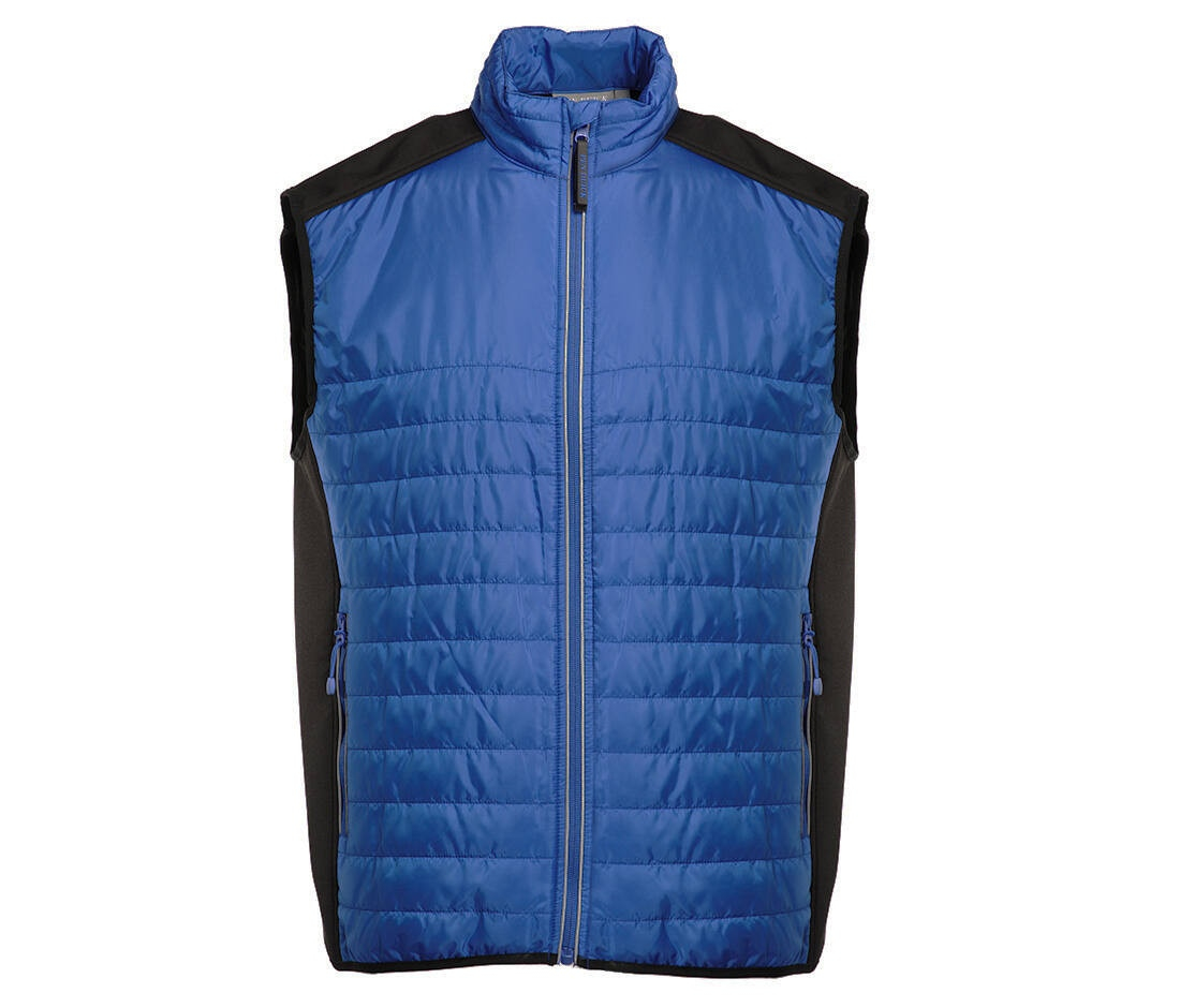 Bodywarmer bi-matière matelassé