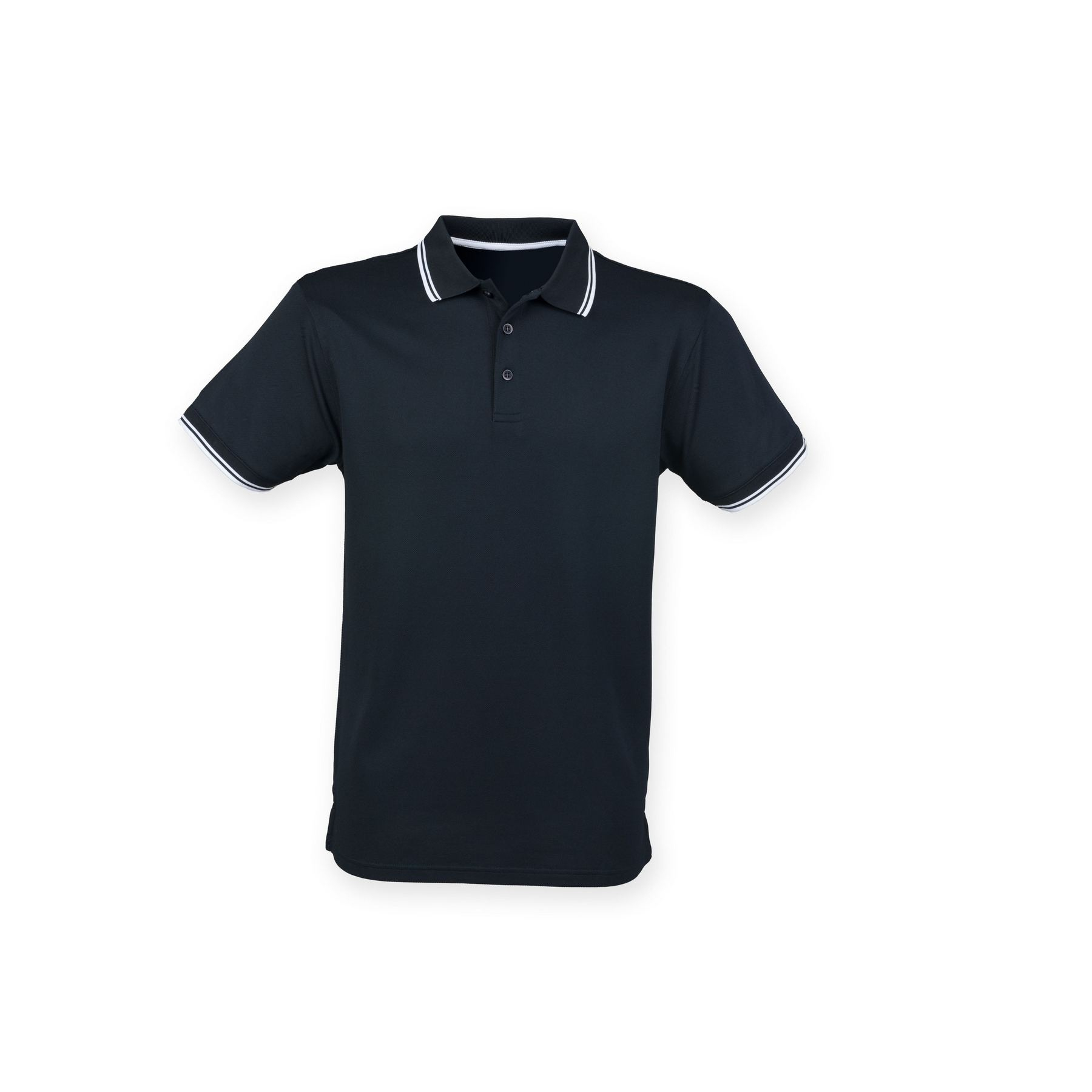 Polo col et manches contrastés