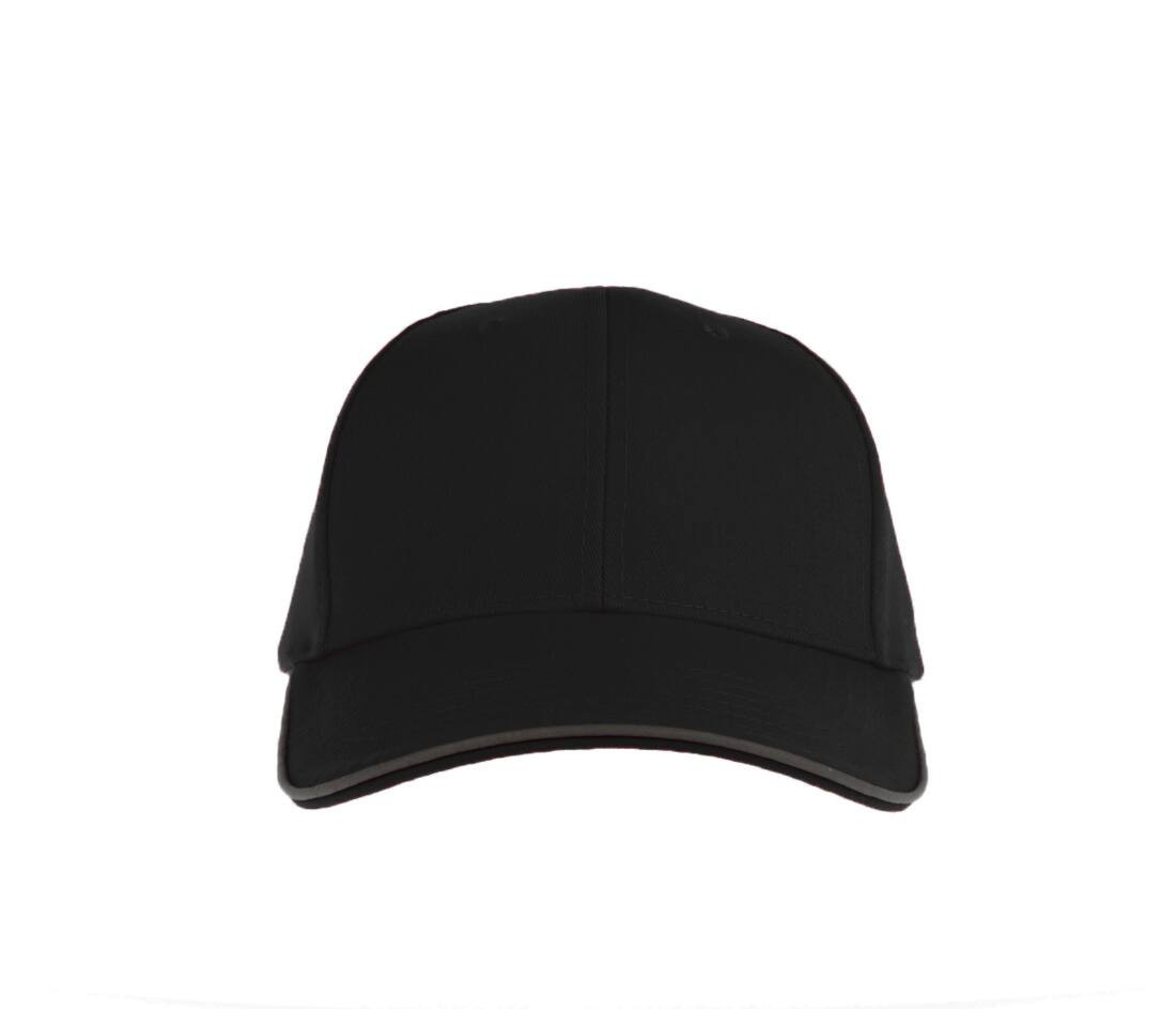 Casquette 6 pans liseré réfléchissant