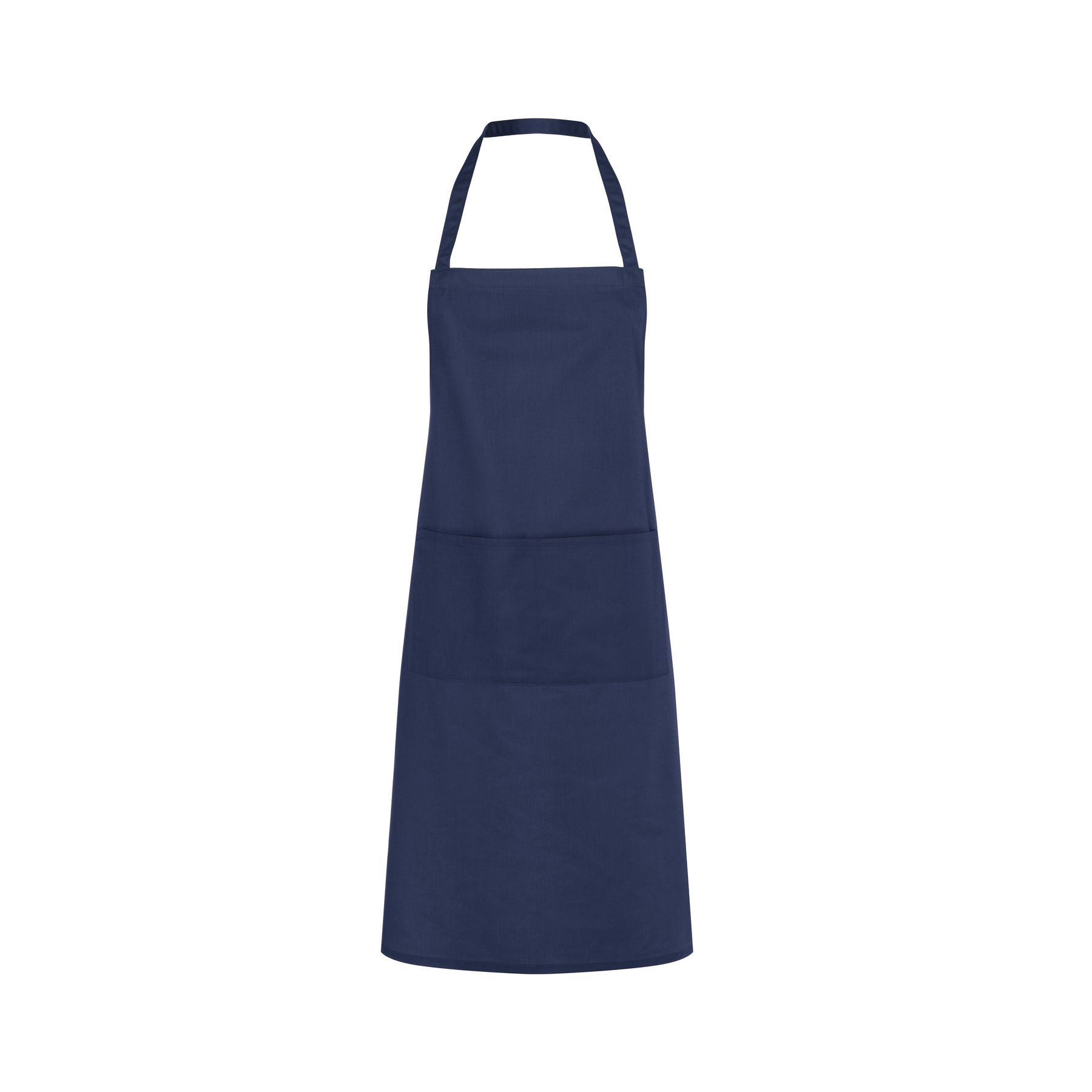 Tablier à bavette en polycoton avec poche
