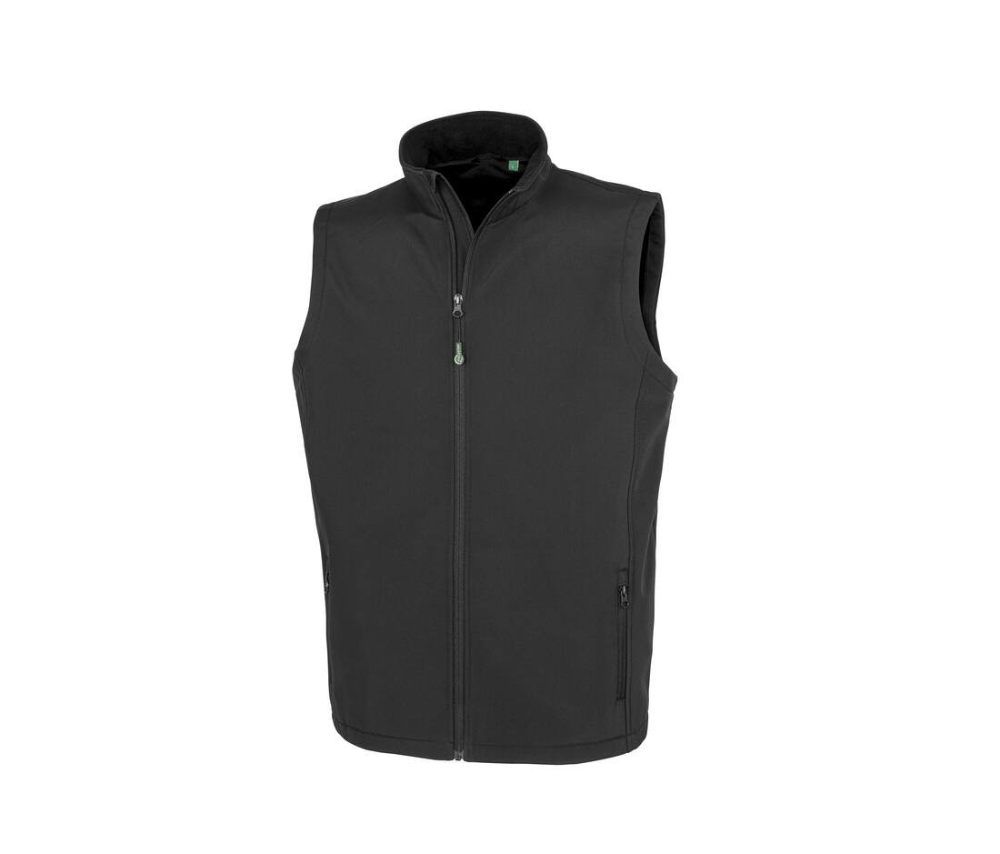 Bodywarmer softshell homme en polyester recyclé