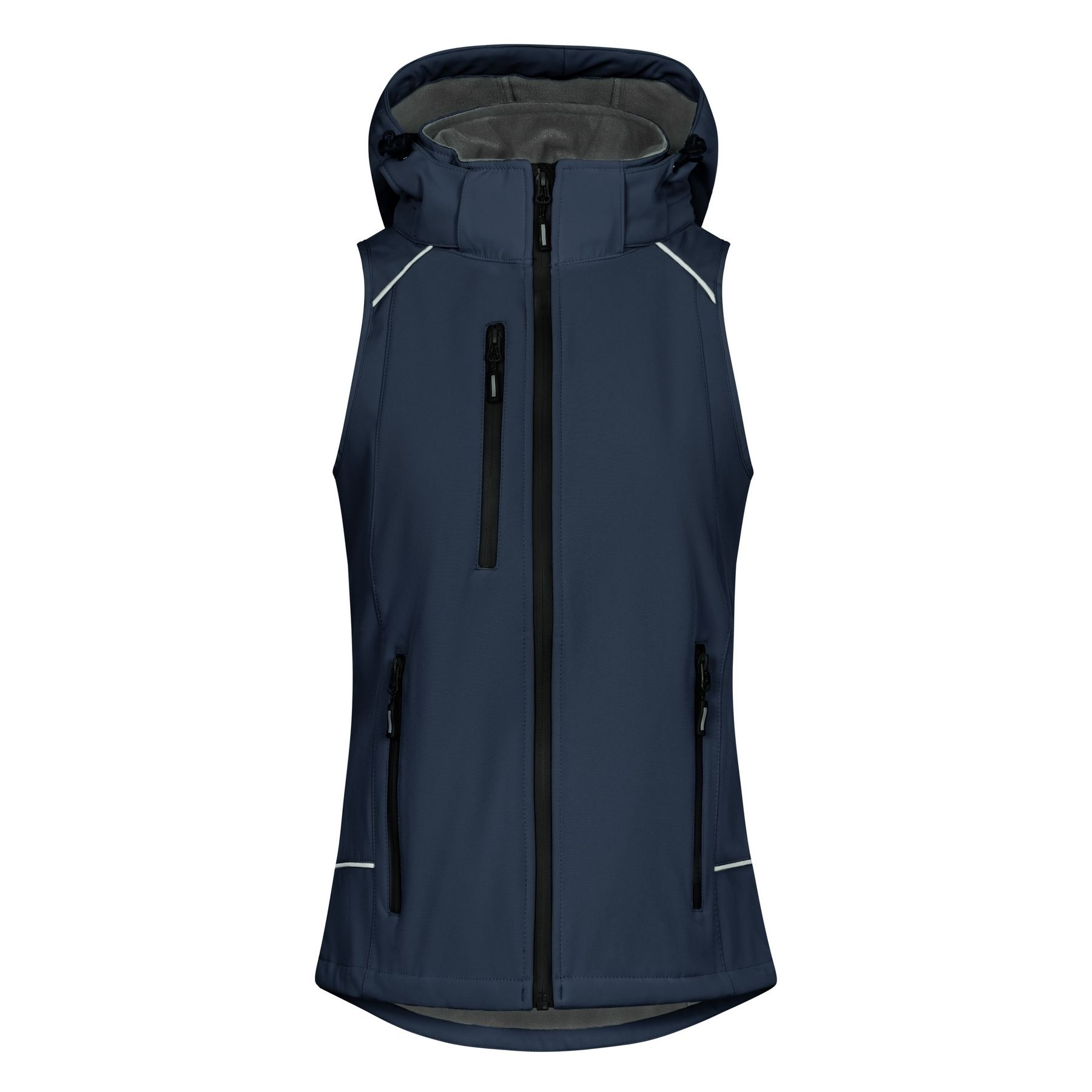 Bodywarmer femme en softshell avec capuche