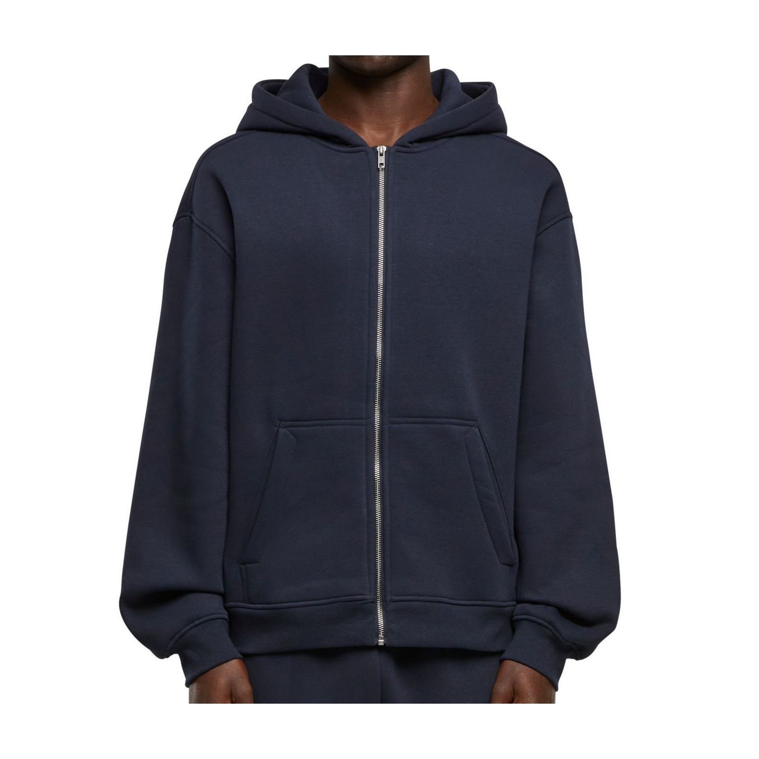 Sweat à capuche zippé ample