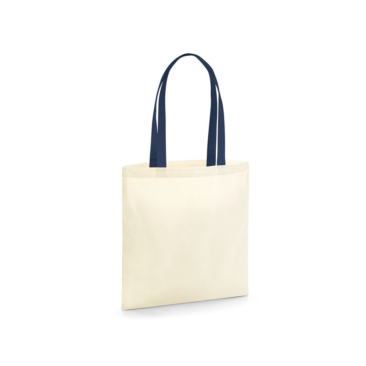 Sac organique en coton canvas avec anses contrastées